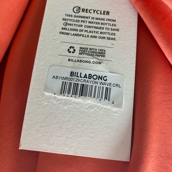 Billabong Men's L CrayonWave Loose Fit UPF 50+ Short Sleeve Tee UV SURF NWT - Picture 8 of 10